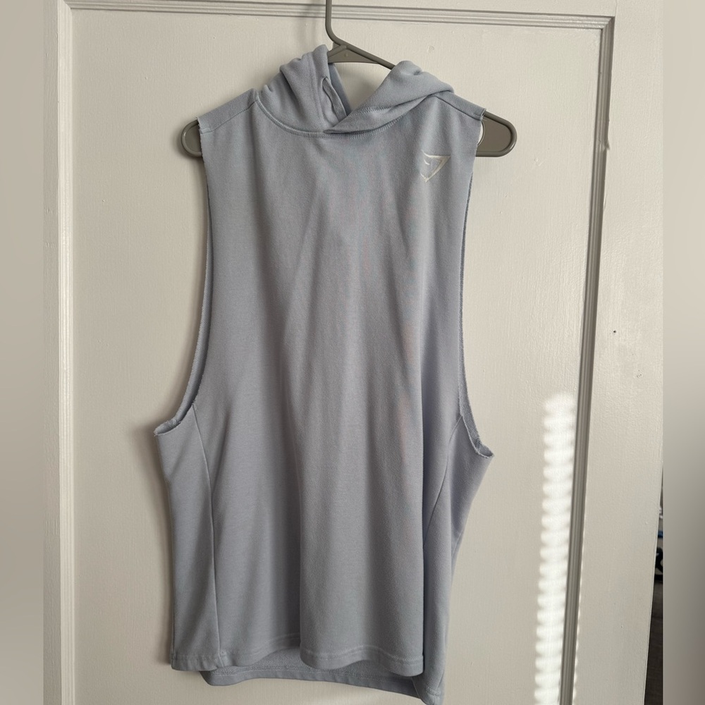 Gymshark Blue Muscle Cut off sweatshirt
